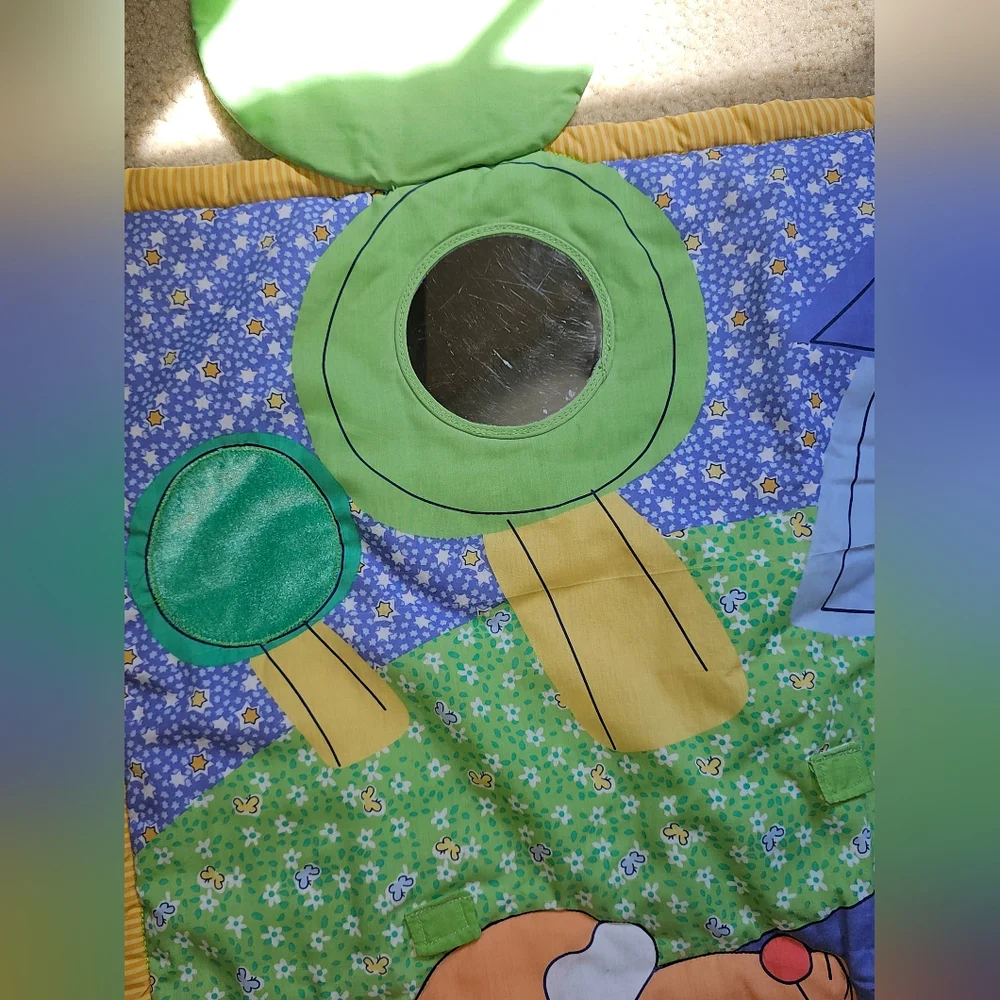 Carter's Emu Namae Puppy Yellow Dog Car Play Mat Travel Baby Mirror Toy Y2k 2000